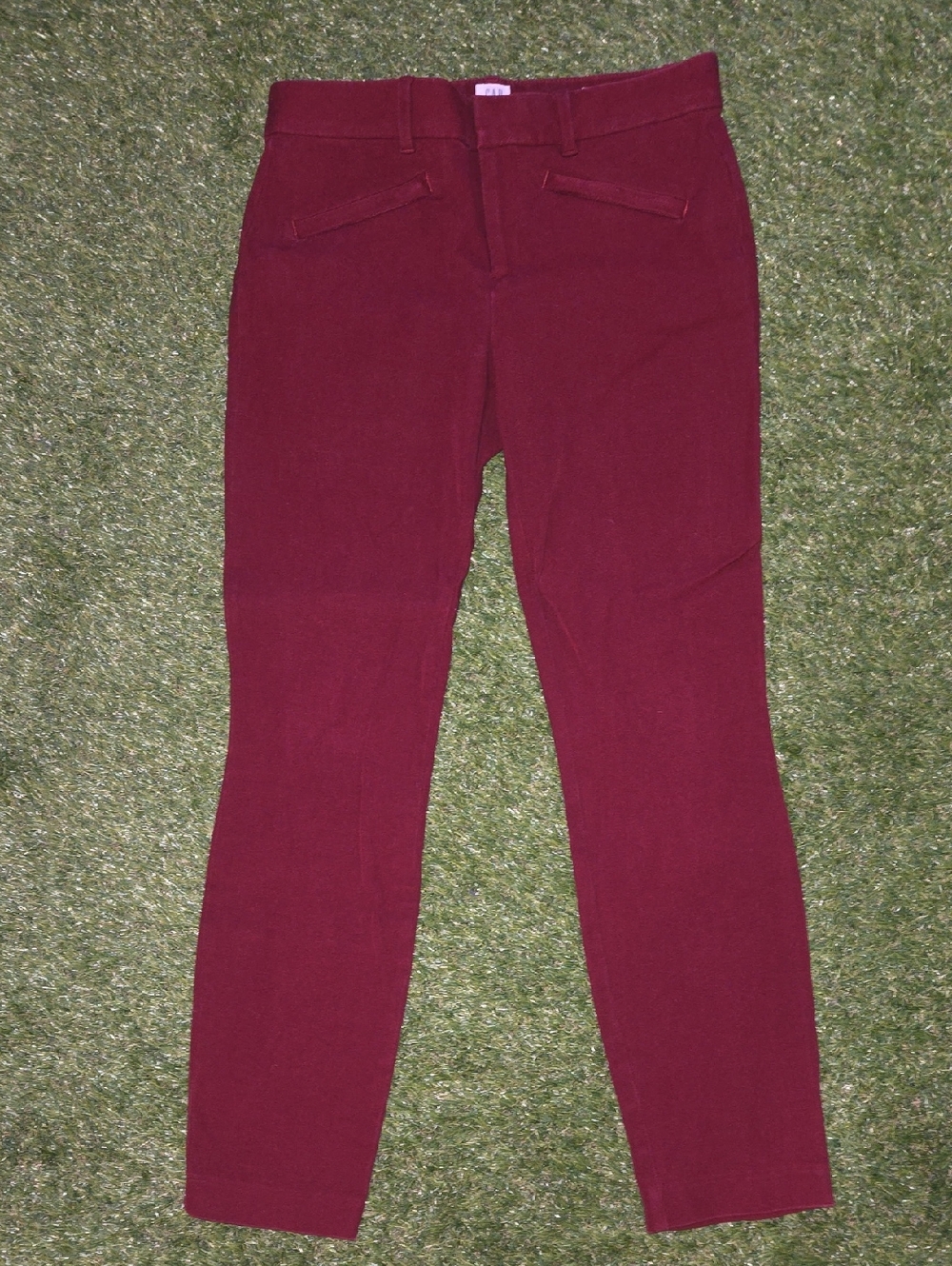 GAP Women's Burgundy Slim Pants
